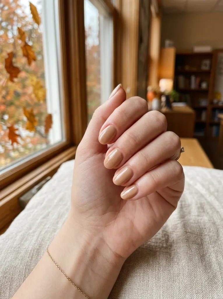20. Warm Beige Nails