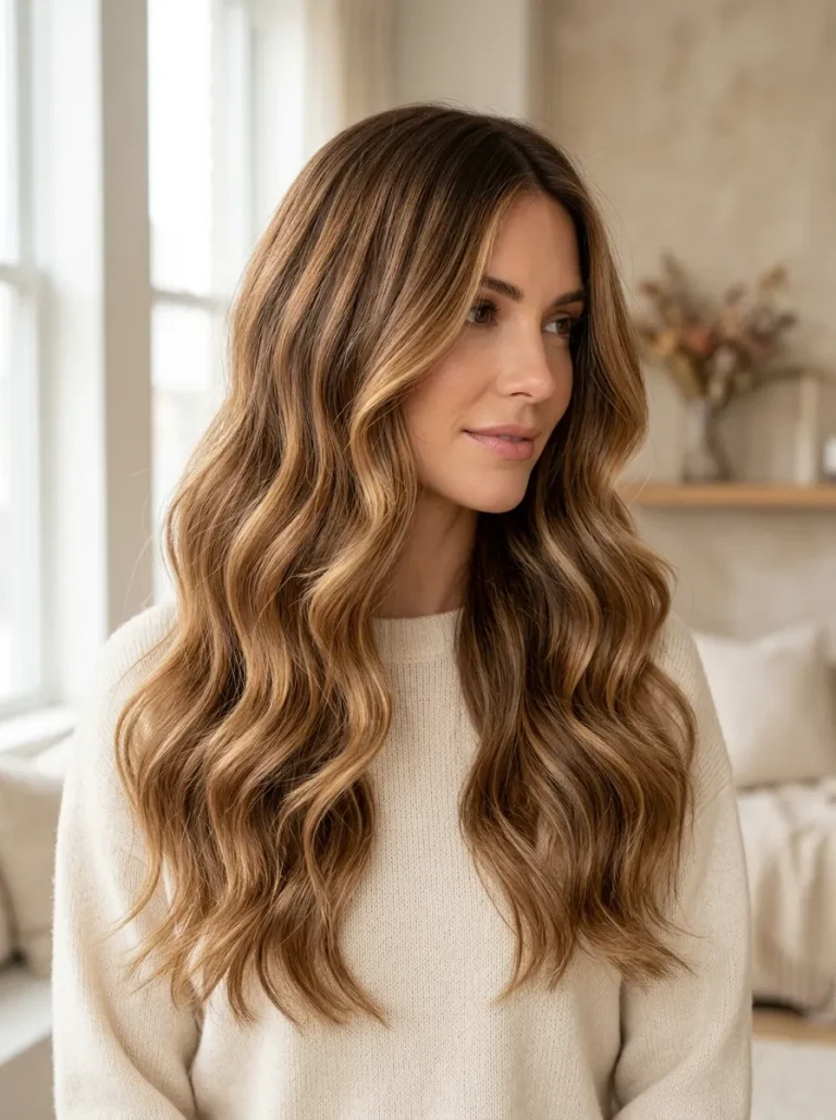 21. Golden Toffee Brown-Fall Hair Color