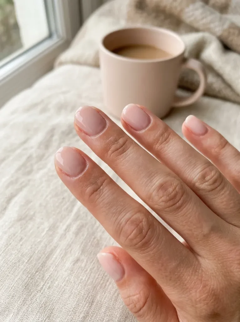 3. Milky Pink Nails