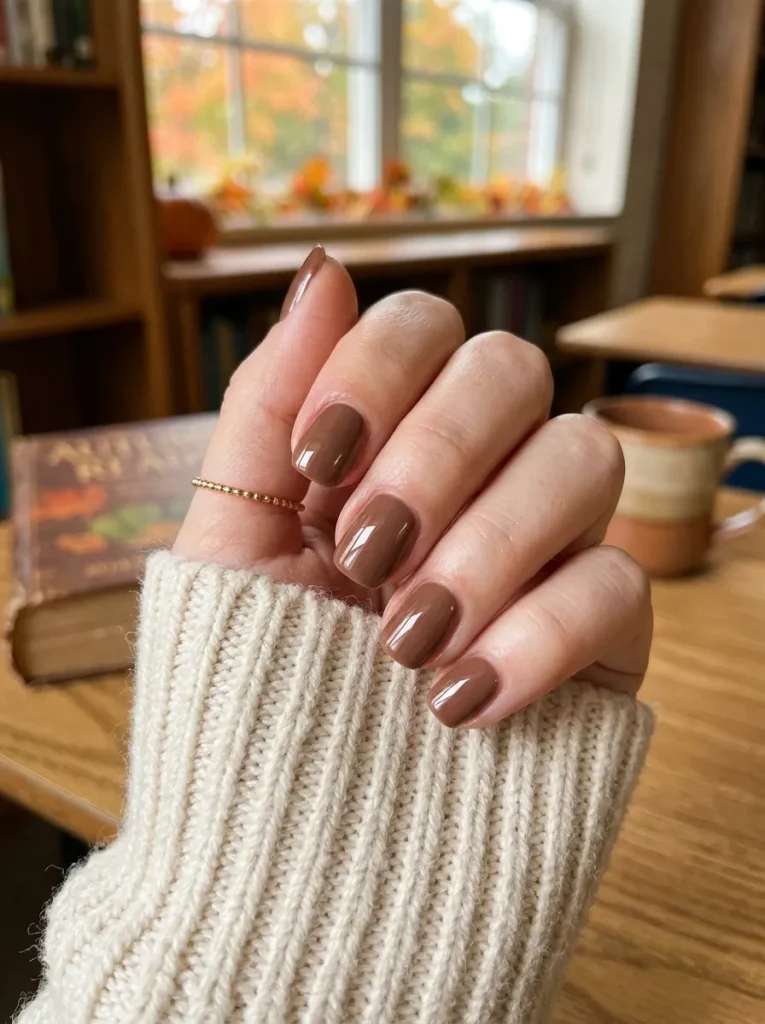 4. Soft Cocoa Nails