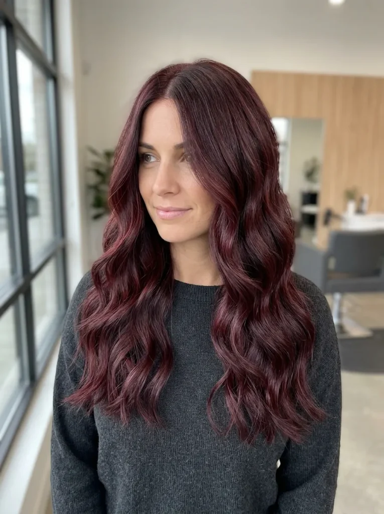 9. Deep Burgundy Waves