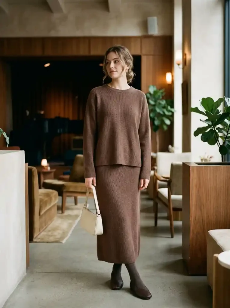 12. Monochrome Knit Set