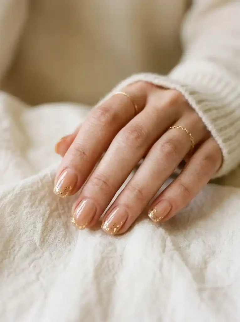 13. Nude Gold Foil