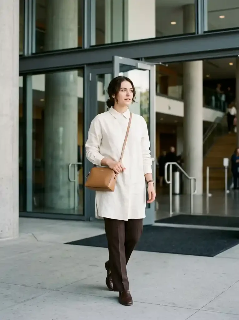 13. Tunic Shirt and Tailored Trousers