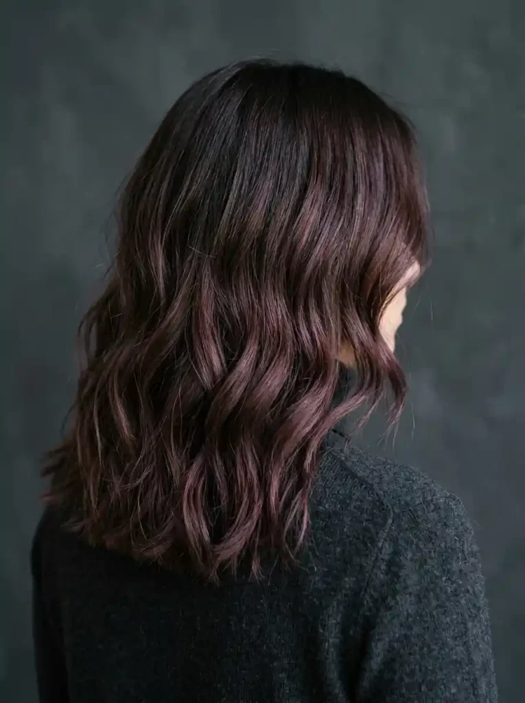 14. Plum Brown Balayage