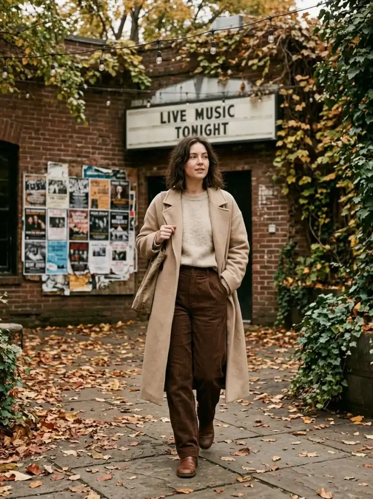 16. Corduroy Trousers and a Cozy Sweater