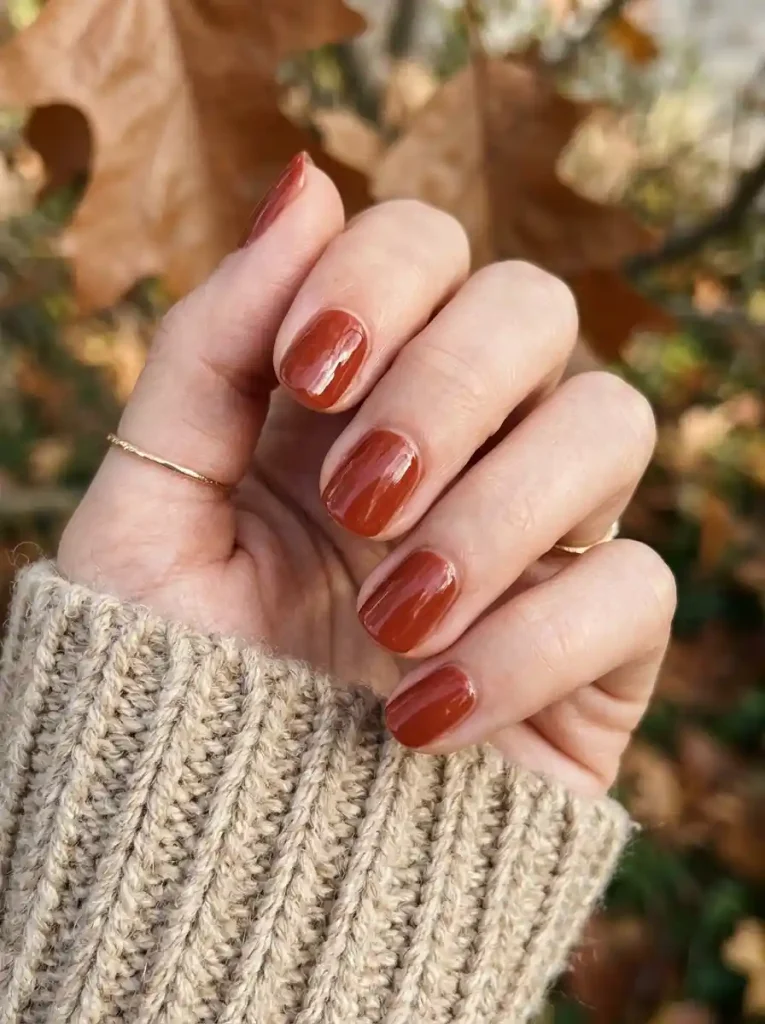 16. Rust Red Nails