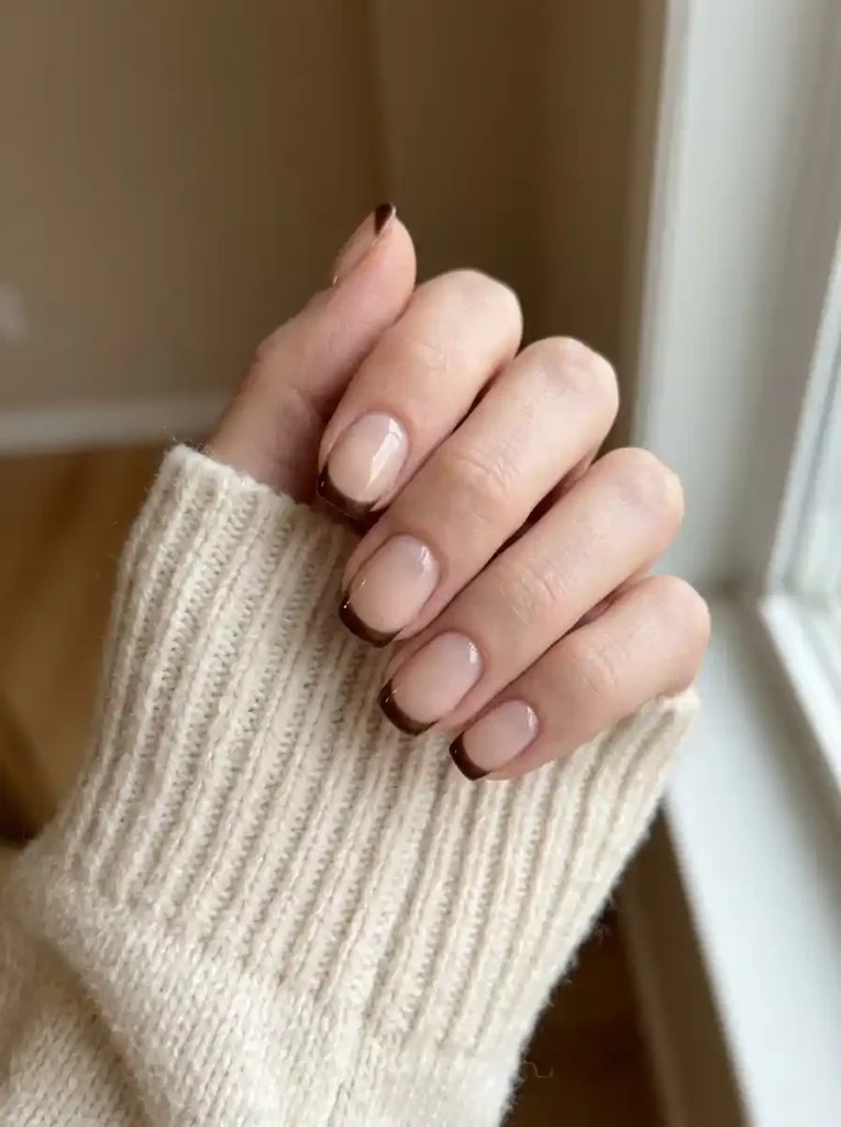 17. Chocolate French Tips
