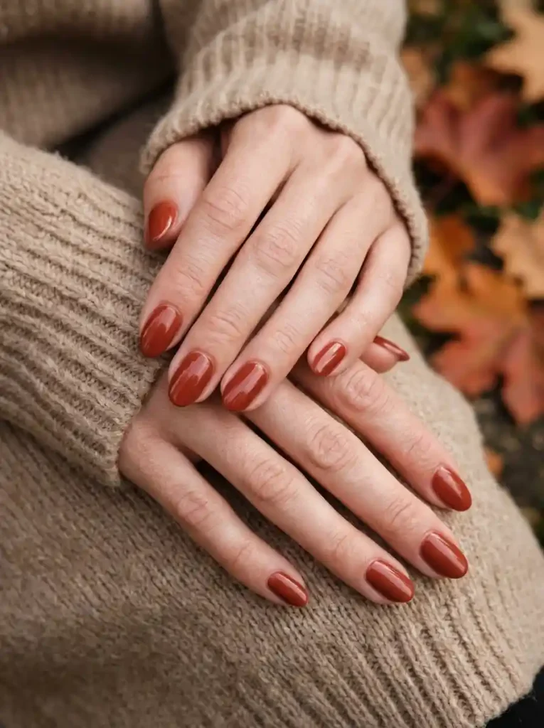 17. Rust Red Nails