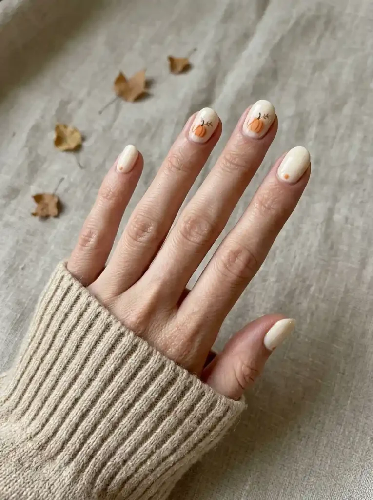 19. Cream Pumpkin Accents