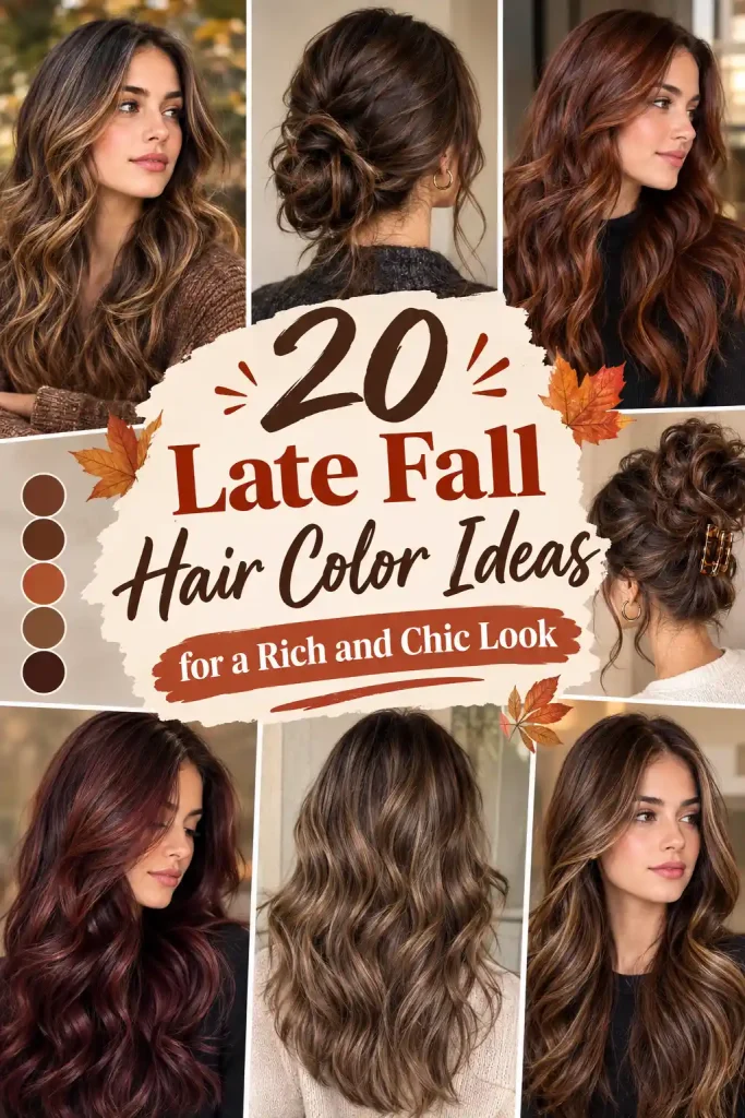 20 Late Fall Hair Color Ideas for a Rich and Chic Look