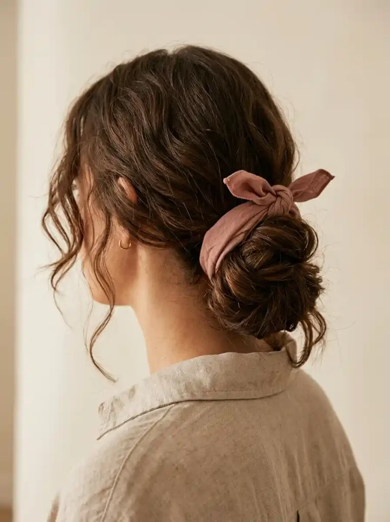 21- Bandana Twisted Updo