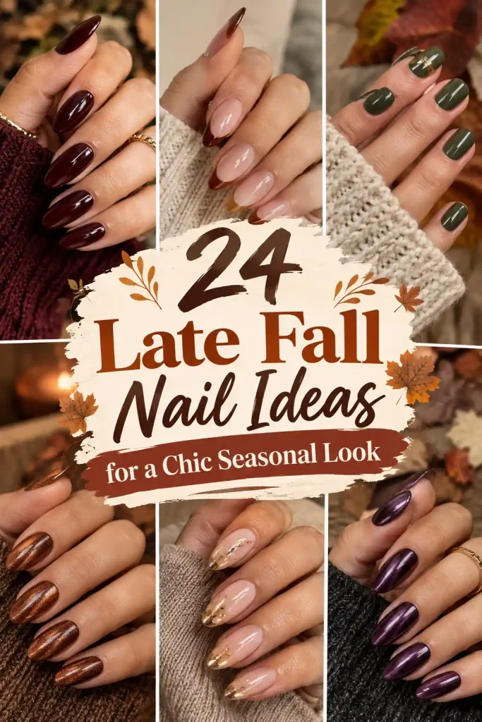 24 Late Fall Nail Ideas for a Chic Seasonal Look