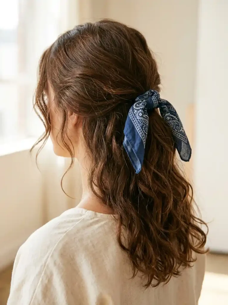 3- Half-Up Bandana