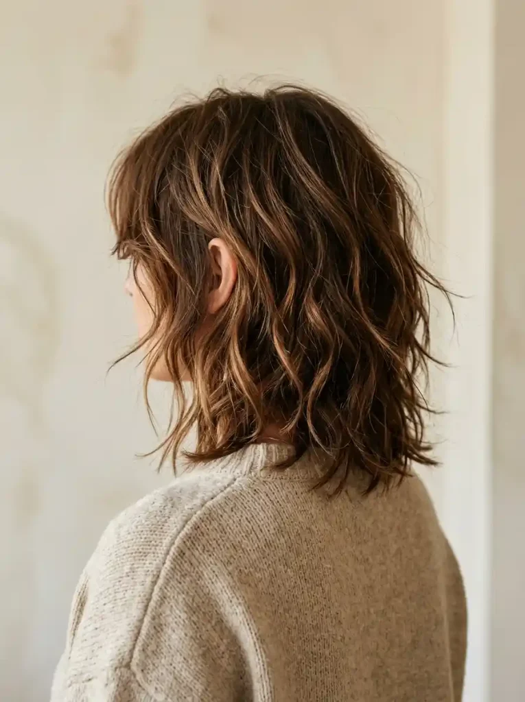 4. Shaggy Textured Bob