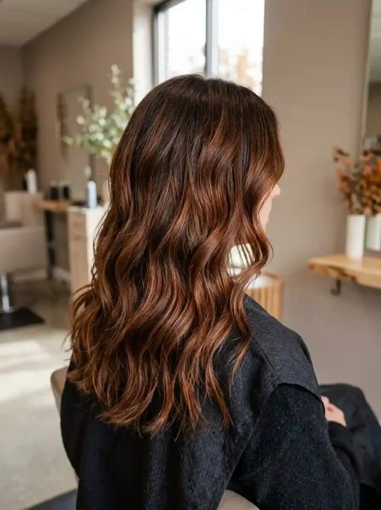 6. Cinnamon Brown Balayage